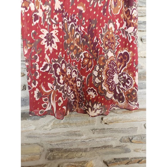 Ann Taylor Silk Floral Slip Dress 14 - Picture 4 of 9